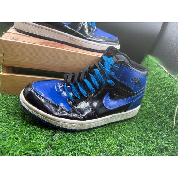 Nike- Air Jordan 1 Retro- High Top - Black/Blue-Size 10 M main image 6